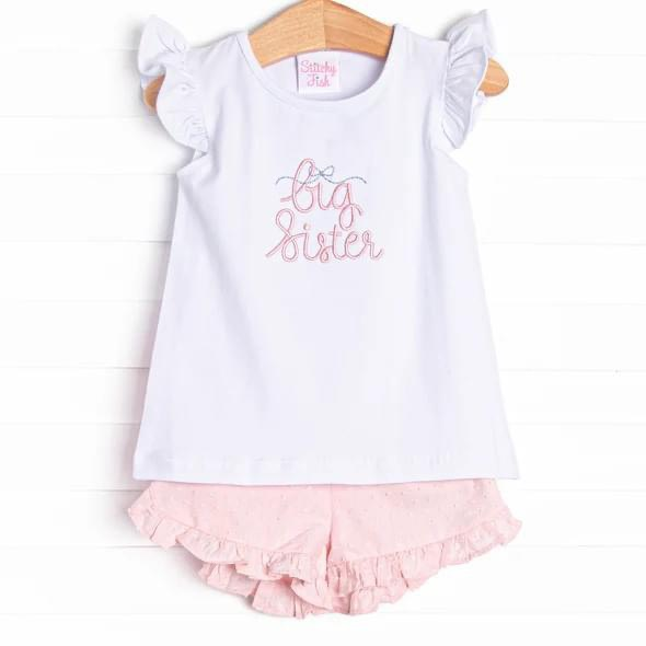 infant baby girls wholesale big sister clothes