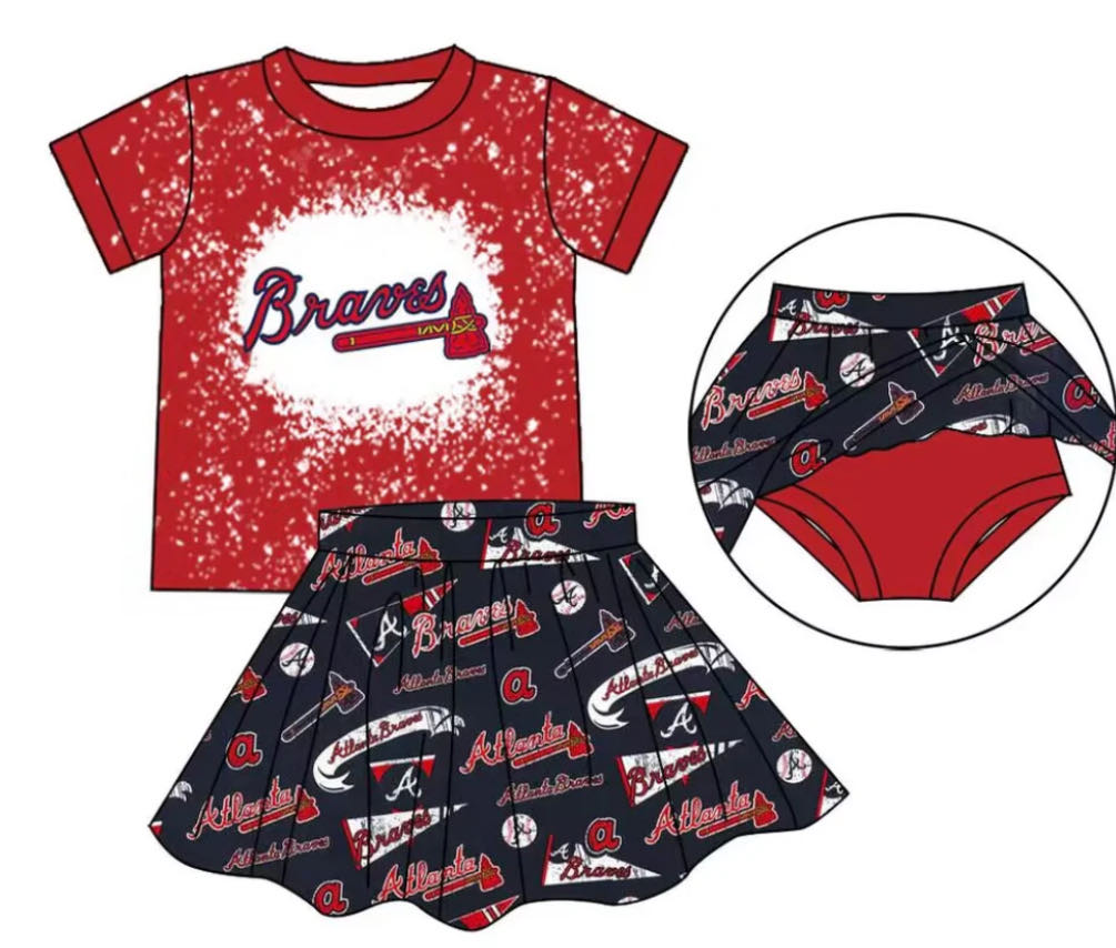 baby girls cheer skirt outfit