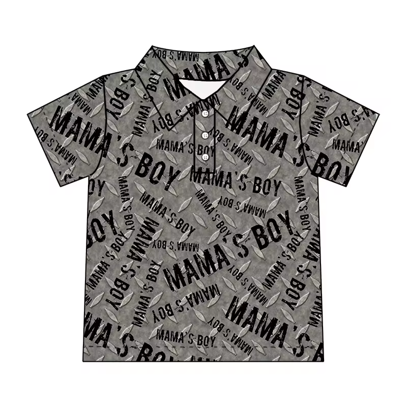 mamas boy short sleeve polo shirt