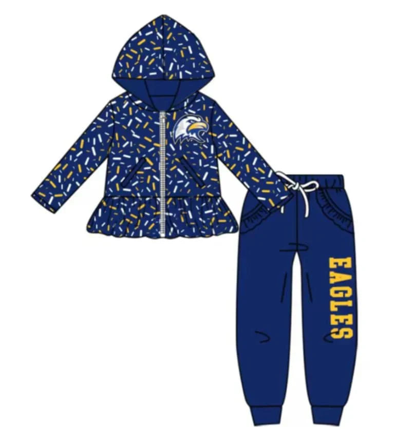 Kids long sleeve team outfit wholesal factory price
