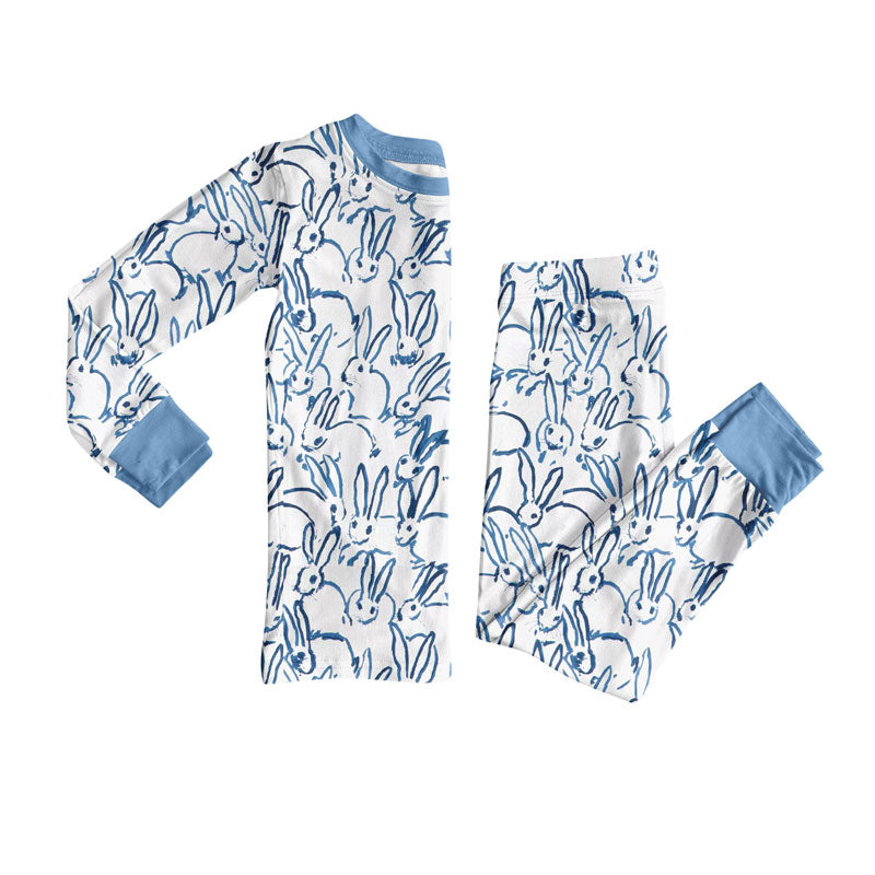 Easter bunny design kids pajama set wholesal factory price