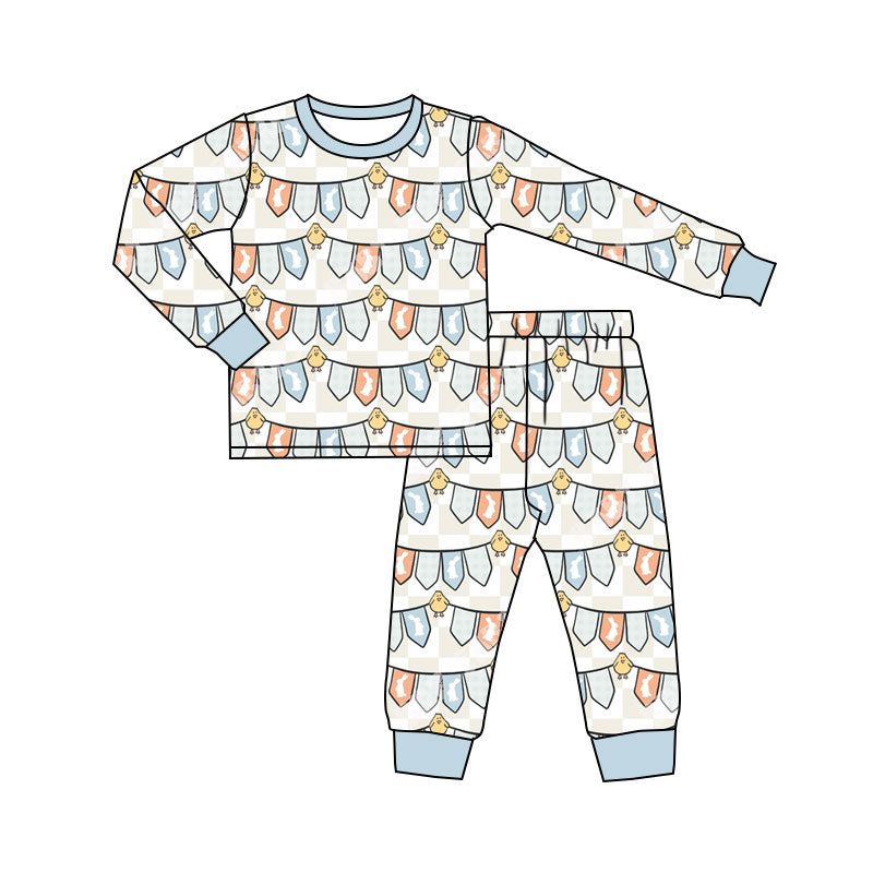 Easter holiday design kids pajama set wholesal factory price