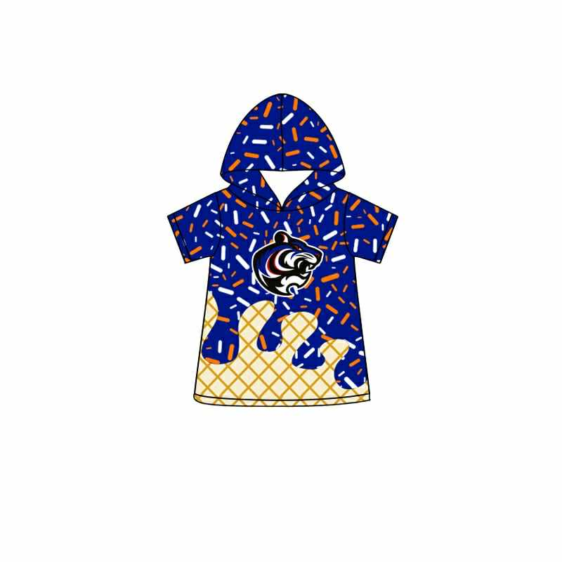 baby boy short sleeve team hoodie top