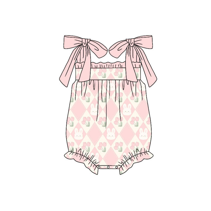 Toddle baby girls easter bunny romper wholesale factory price