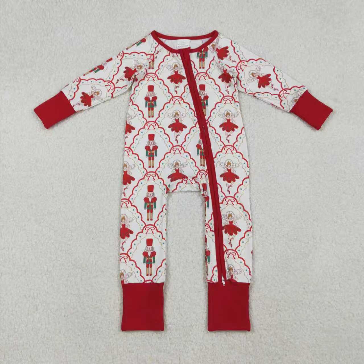 Christmas soldier design kids long sleeve outfit