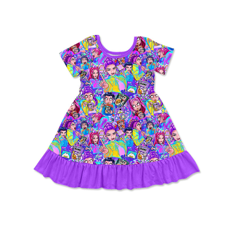wholesale kids clothes custom kpop design dress
