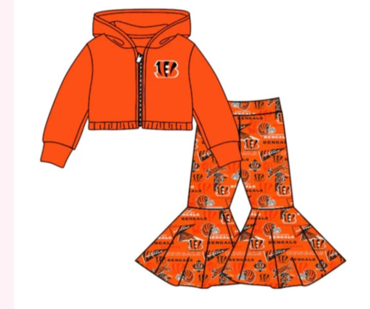 Baby Girls Halloween Witches Shirt Bell Bottom Pants Outfits Sets - Aier Wholesale