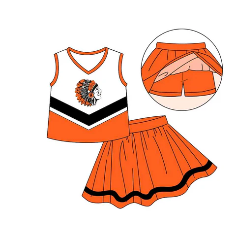 Baby girls custom team cheer outfit add shorts