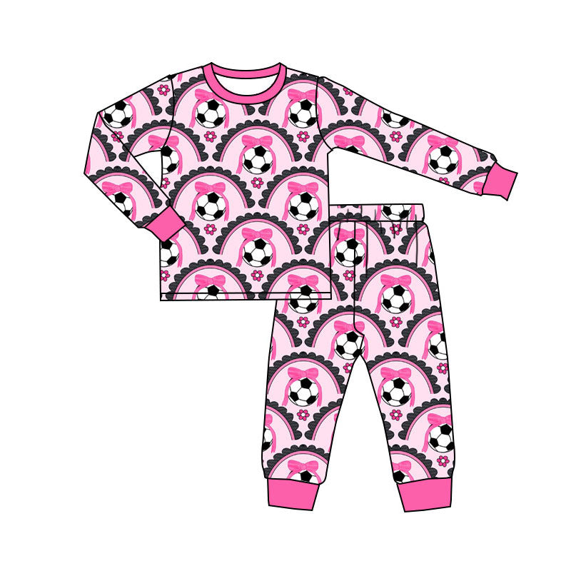 Soccer design kids pajama set wholesal factory price