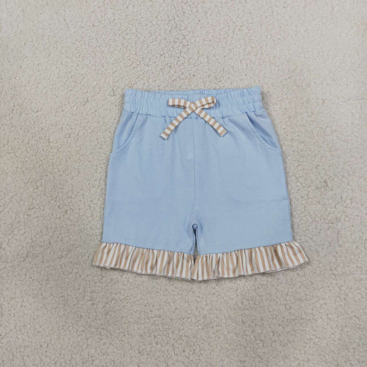 Toddle baby girls blue color summer shorts