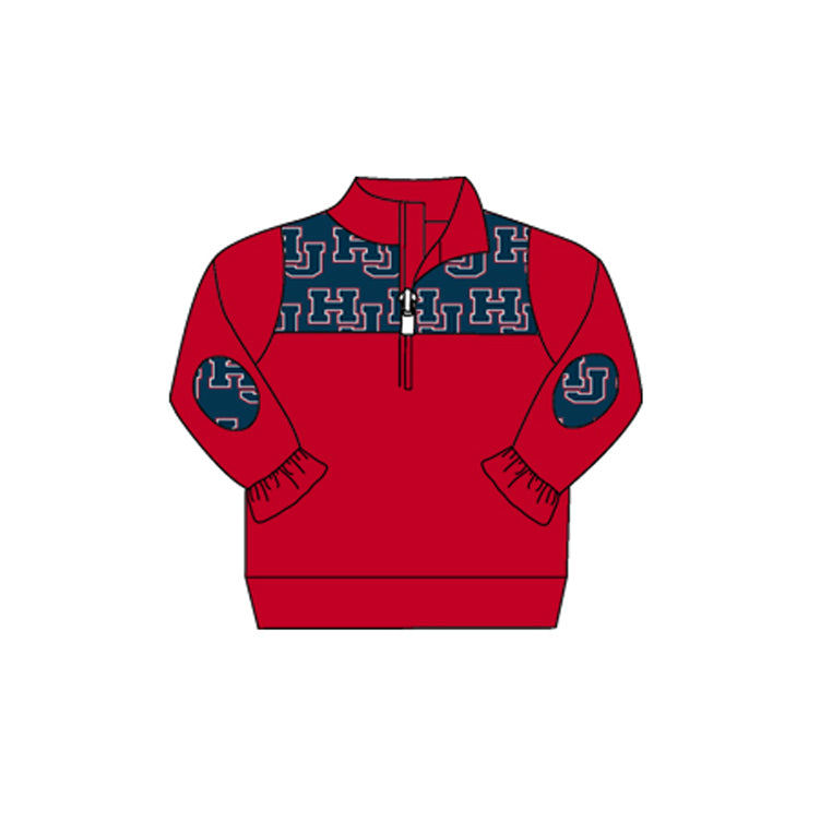 Kids girls custom HJ team long sleeve pullover