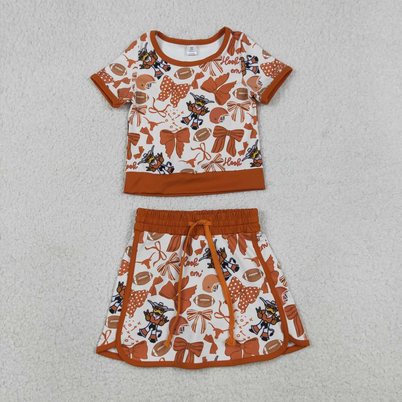 Football Tennessee team design baby girl summer yoga outfit