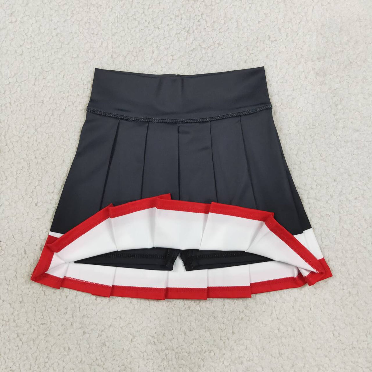 Black red color girls summer yoga skirts