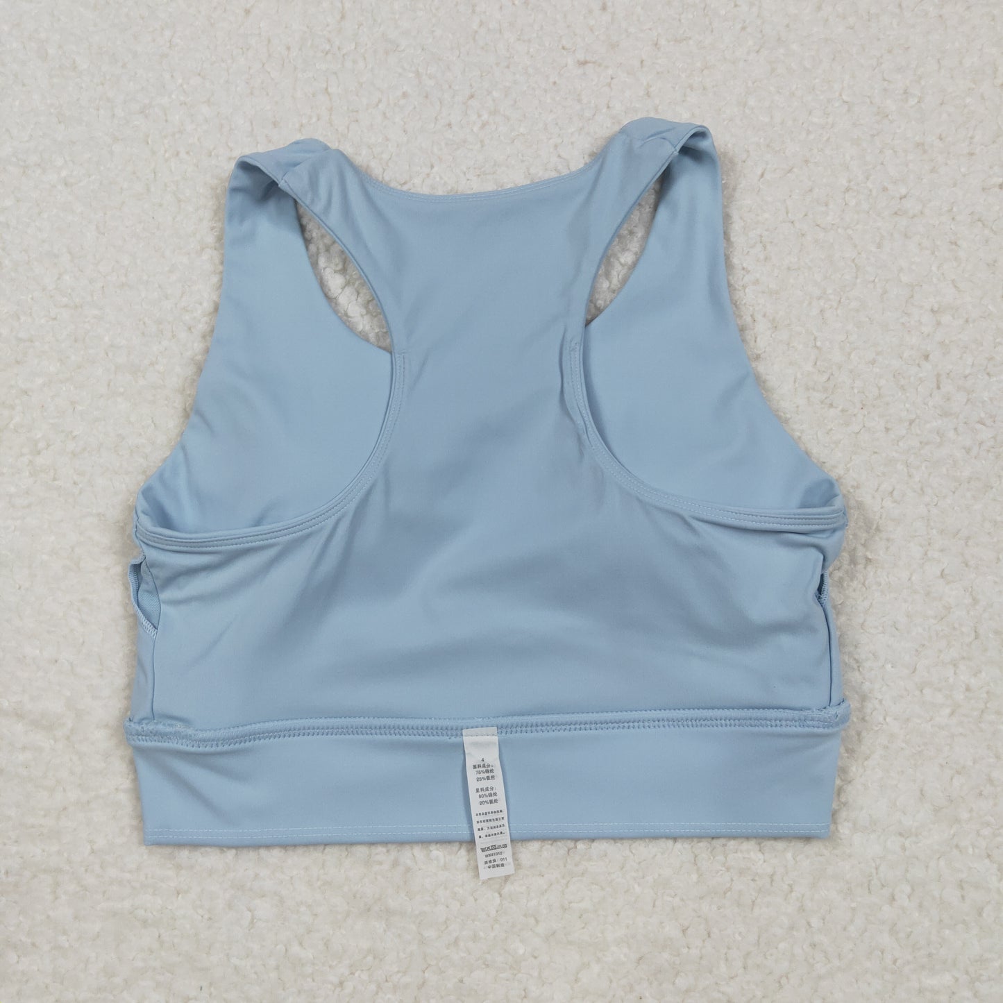 USA SHOP Adult women blue bra crop top
