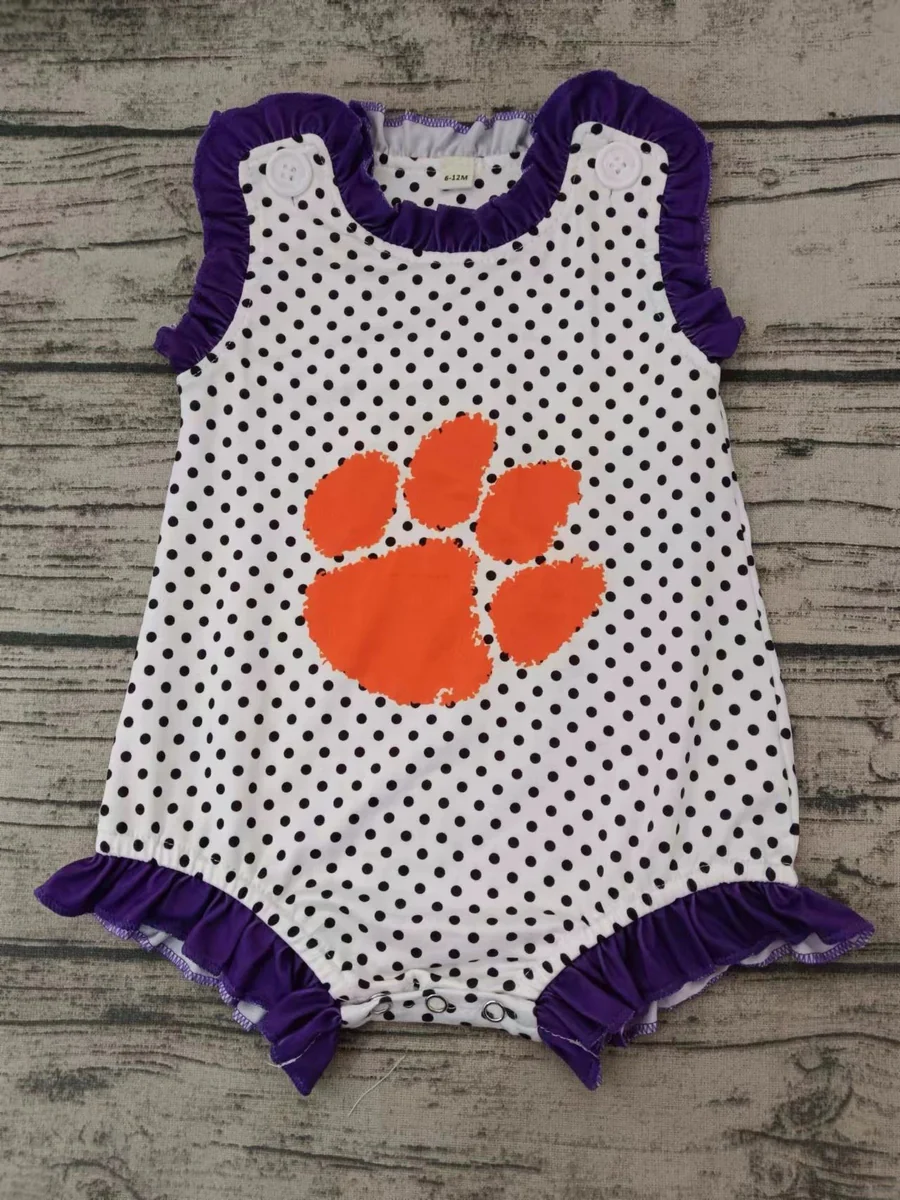 toddle baby girl team design romper