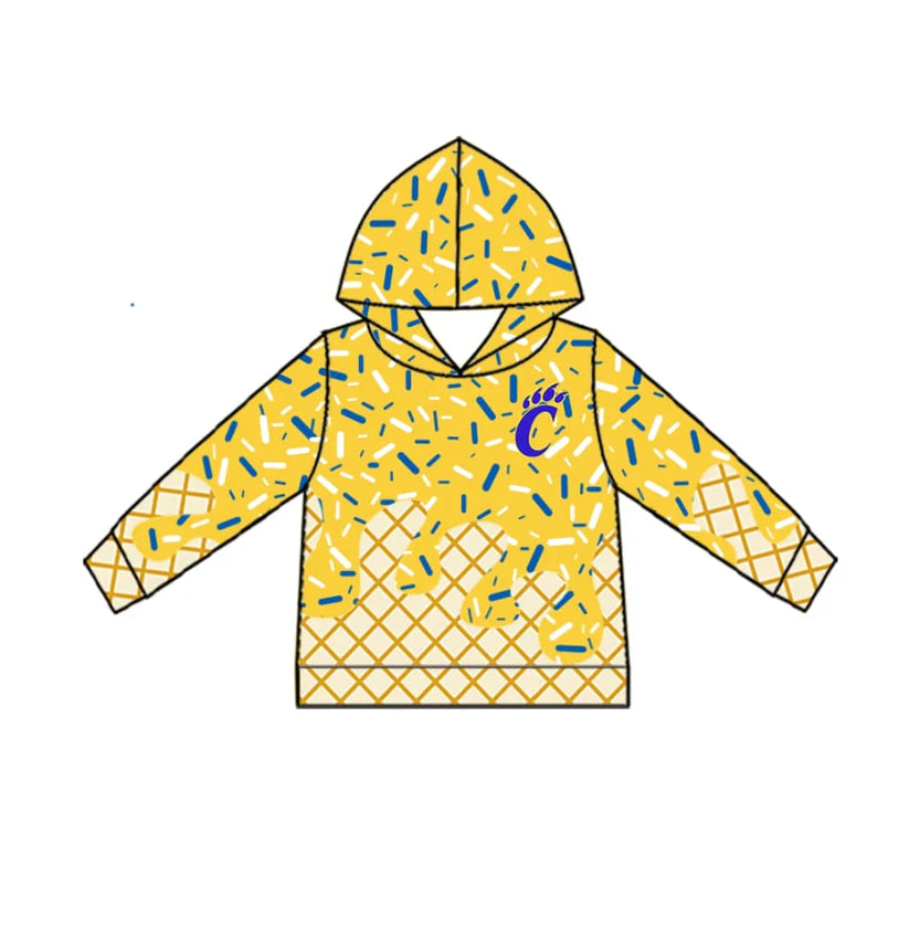baby boy custom team design hoodie top