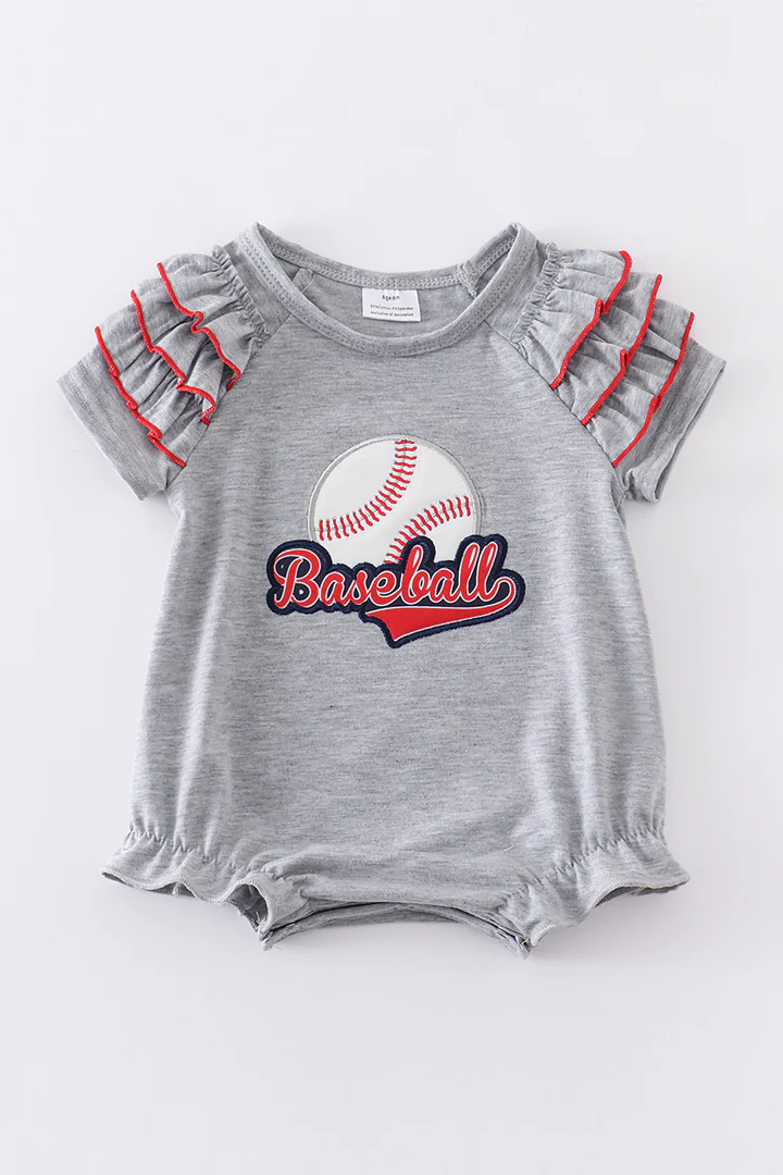 toddle girls baseball romper