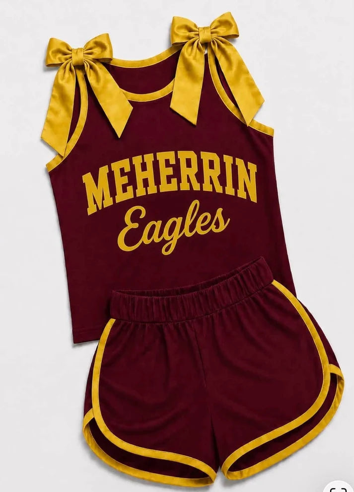 Custom team top matching shorts girl summer outfit wholesale factory price