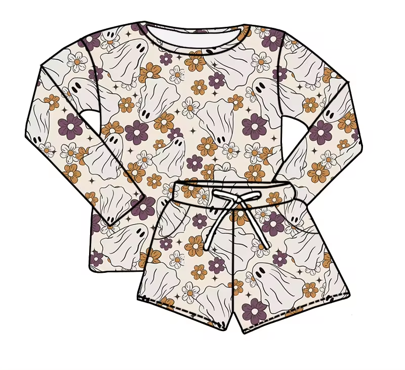 halloween ghost wholesale baby girls clothes