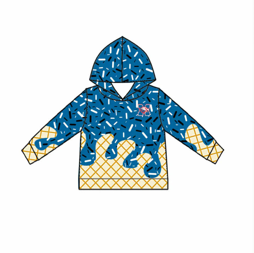 baby boy custom team design hoodie top