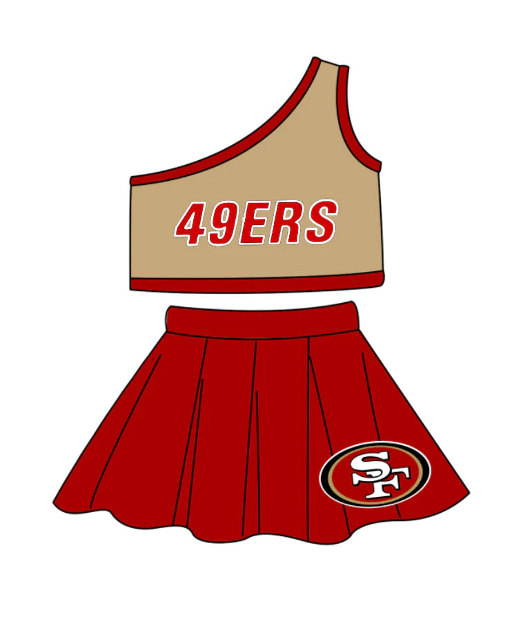 baby girls team cheer skirt outfit add liner shorts