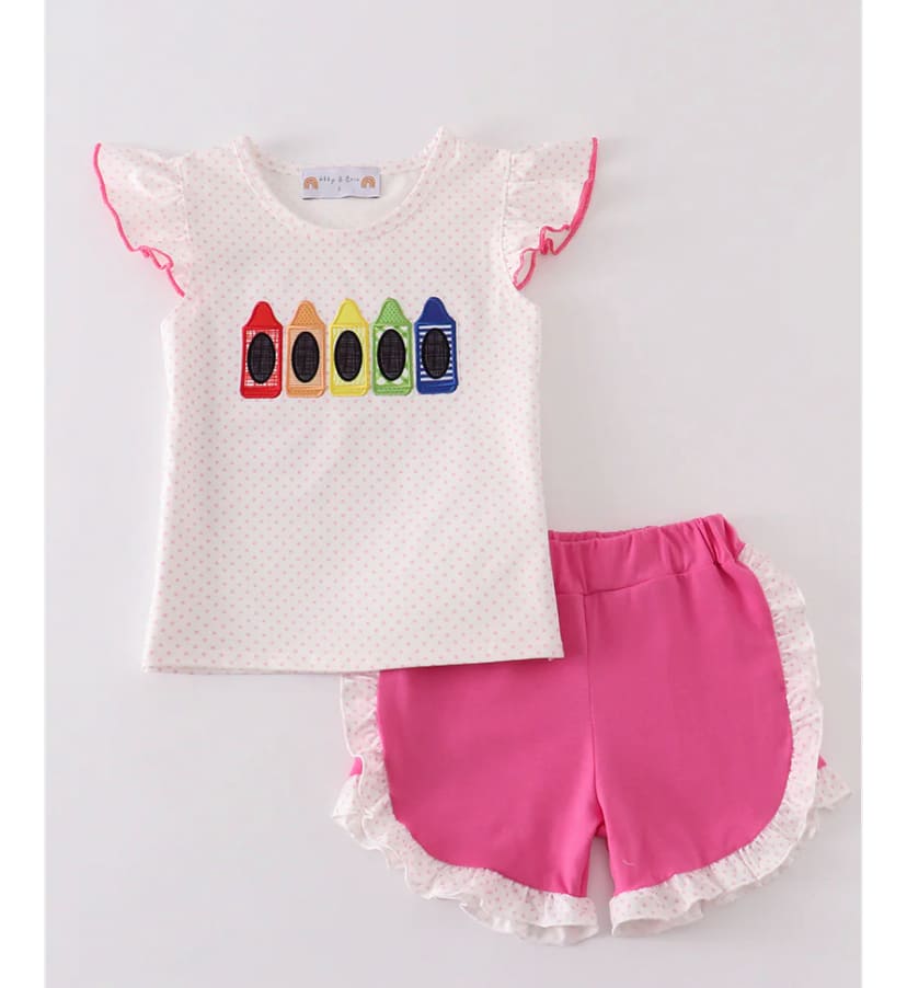baby girls back to school pencil clothes