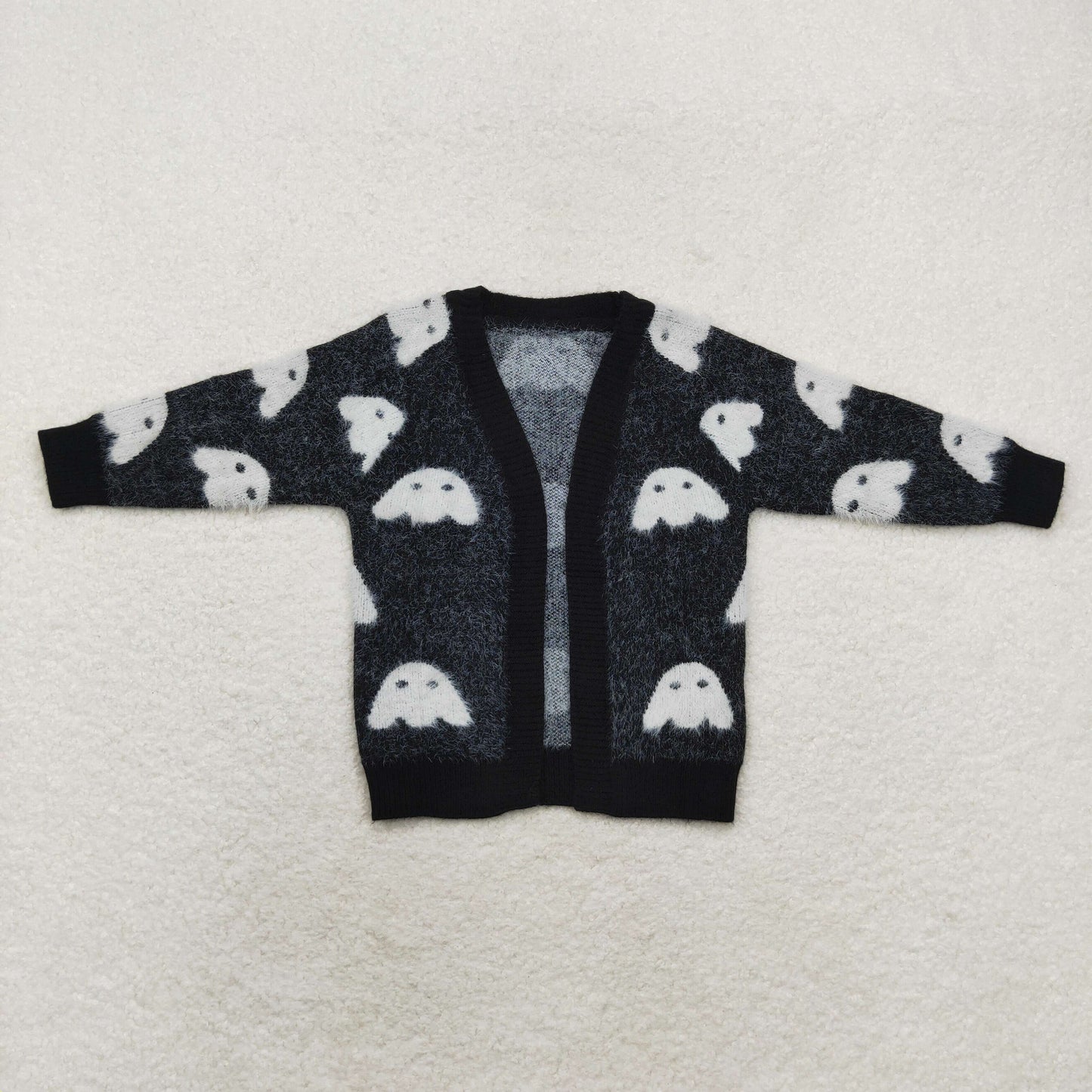 wholesale kids baby girls halloween ghost cardigan