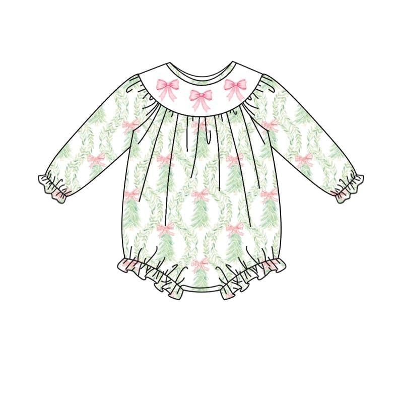 Wholesale kids baby girls Christmas romper