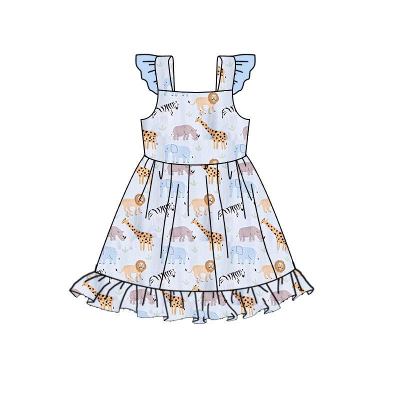 baby girl zoo animal dress
