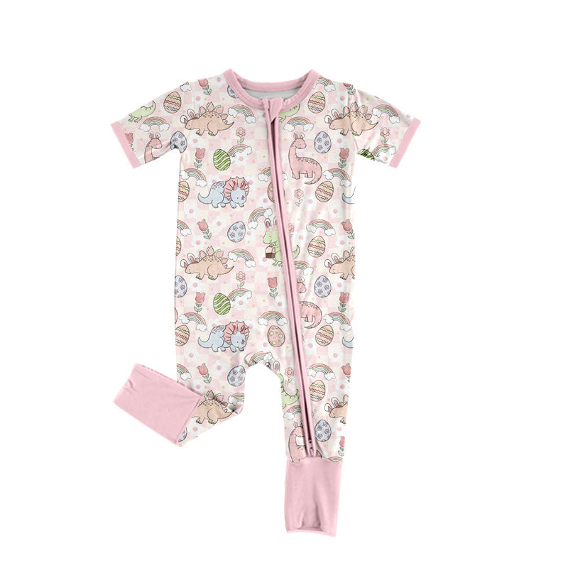 Easter bunny design kids baby holiday romper