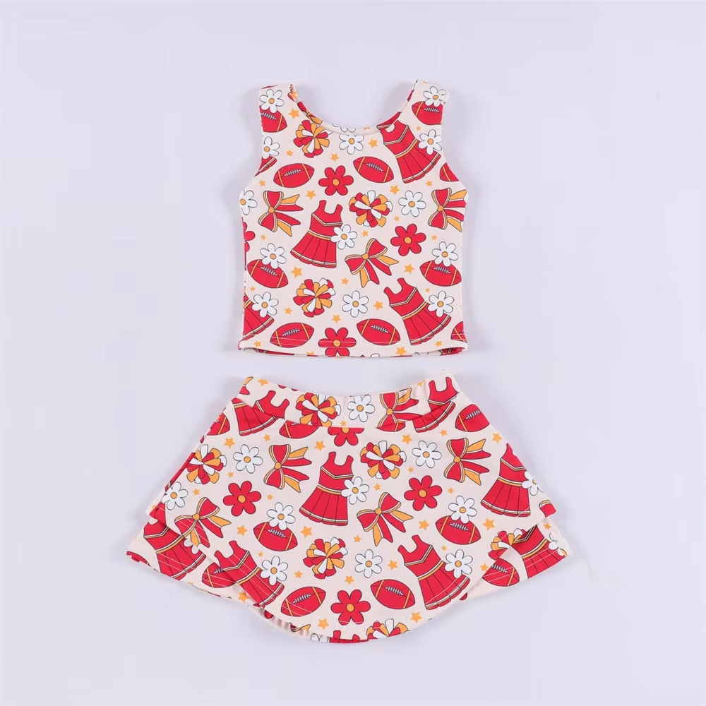 toddle girls custom team style skirt set