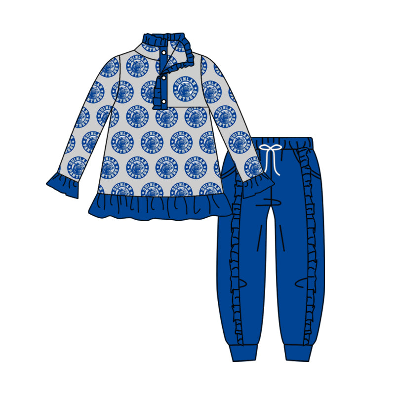 infant baby girl team design outfit