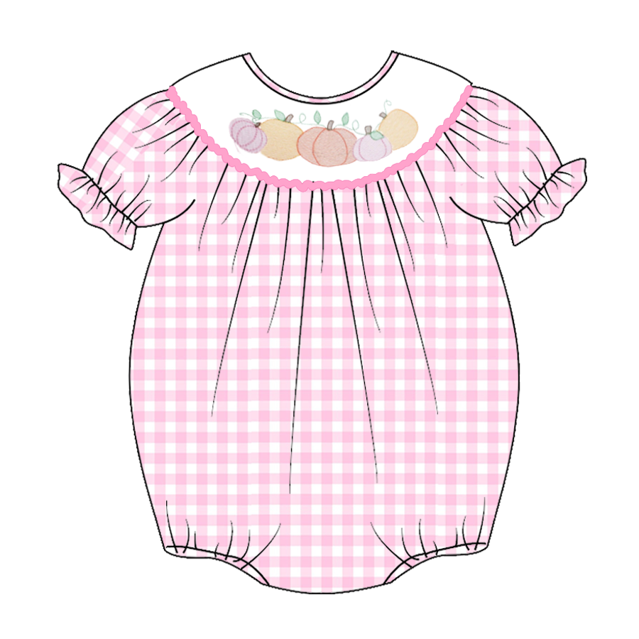 Newborn baby girls fall pumpkin pumpkin romper