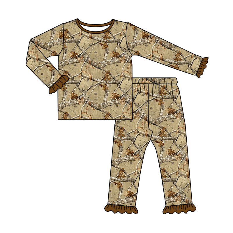 baby girl camo long sleeve outfit
