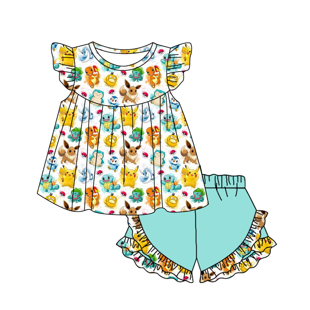 infant baby gril cartoon outfit