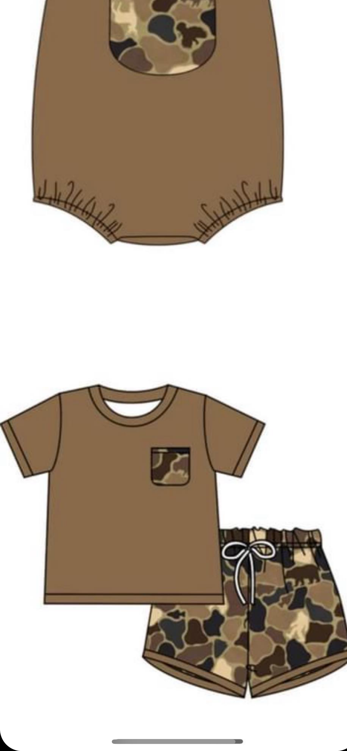 Infant baby boy summer outfit