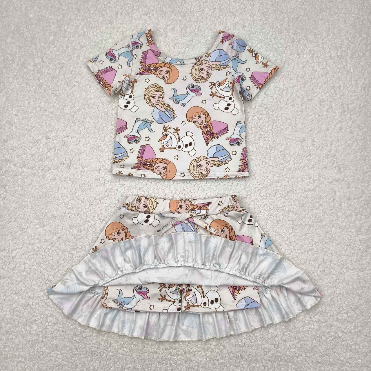 Princess design girls summer outfit