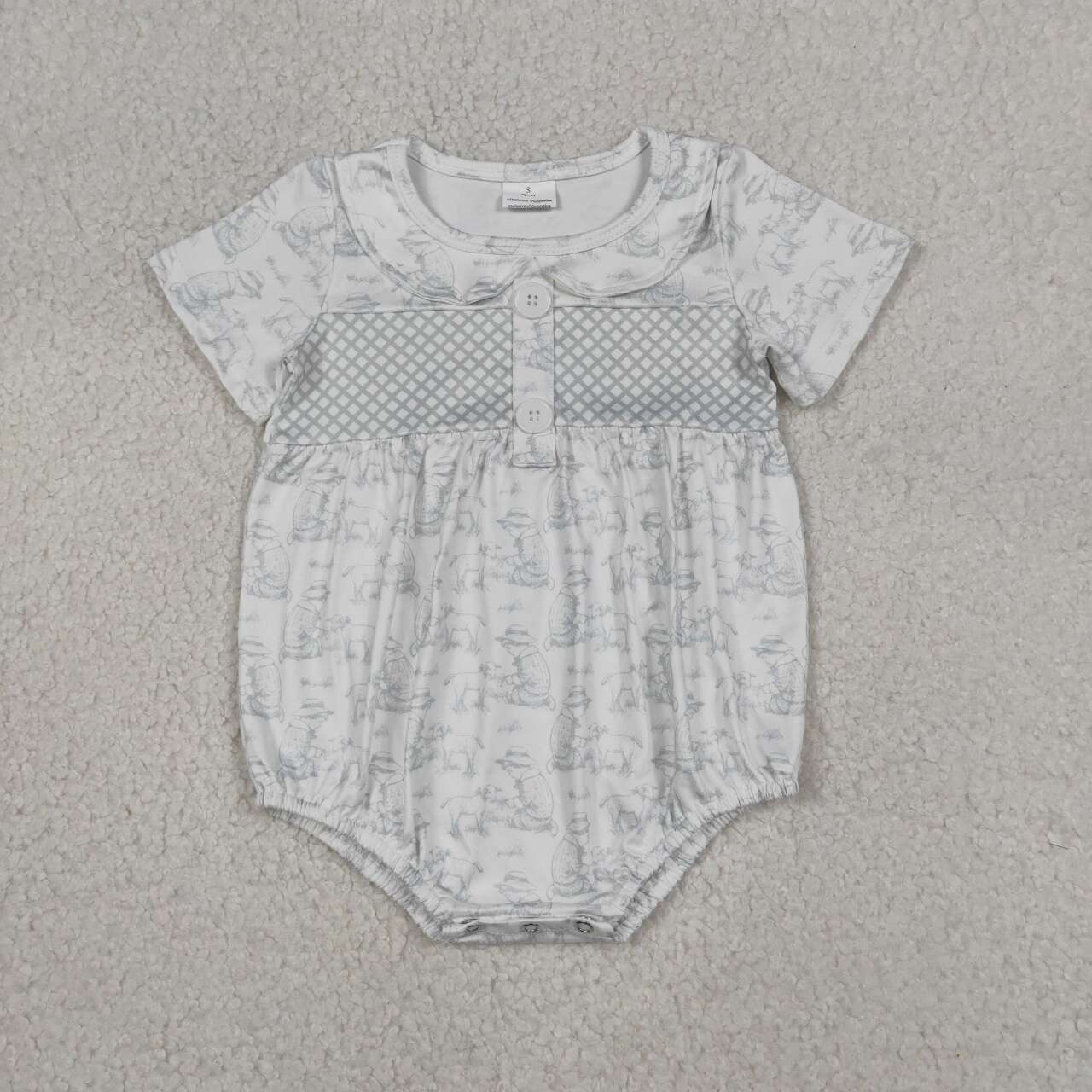 Toddle baby boy short sleeve romper