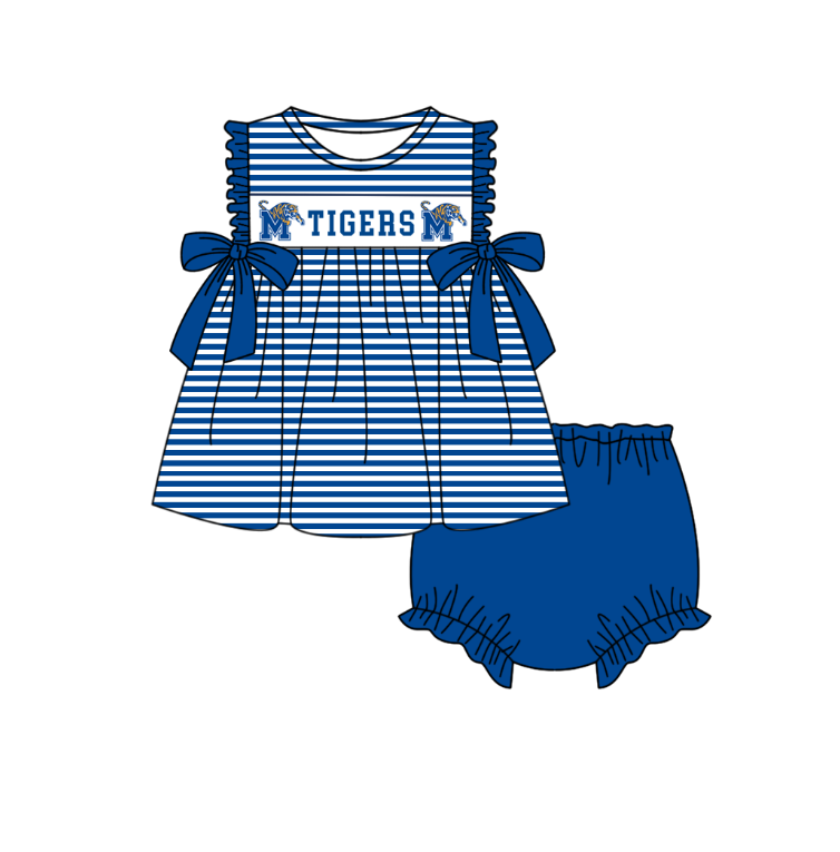 Toddle kids custom team design bummies set