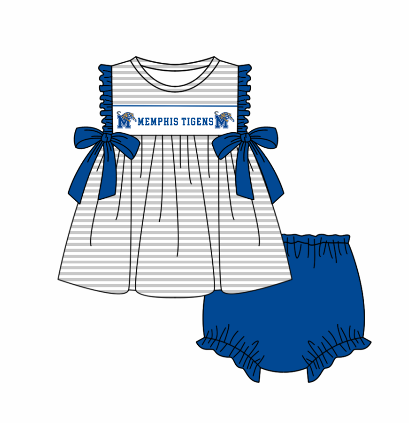 Toddle kids custom team design bummies set
