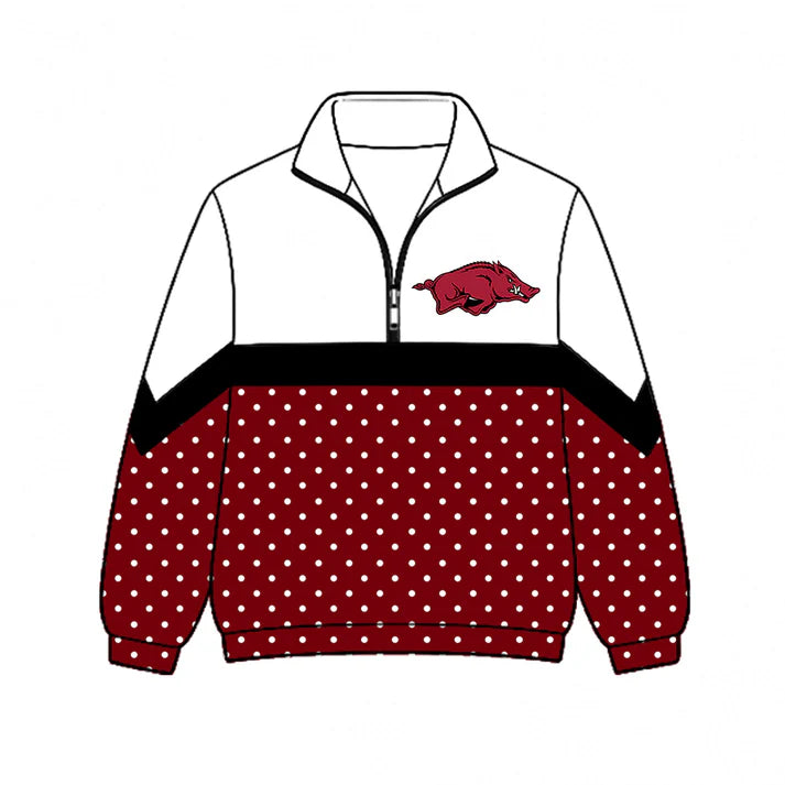 Kids team style long sleeve pullover top