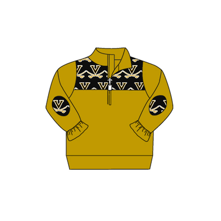 Kids girls custom team long sleeve pullover