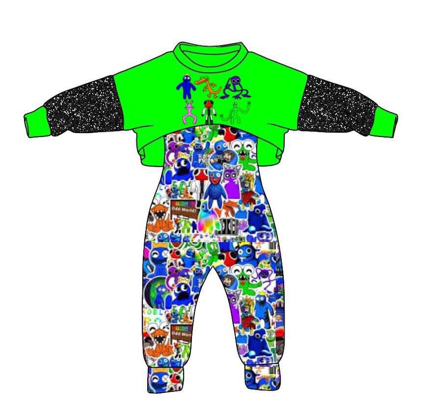 baby girls long sleeve top matching pumpkin overall clothes set