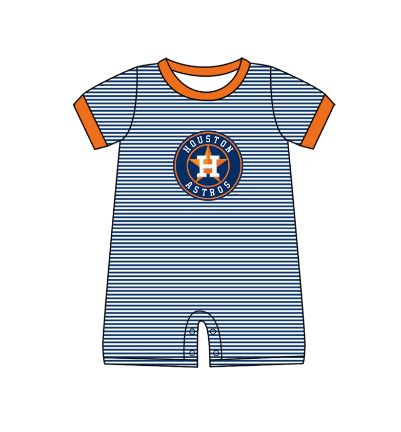 Houston Astros Team design toddle baby boy summer romper