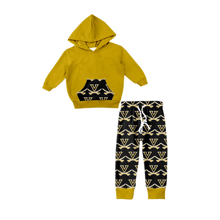 baby boy custom team design hoodie set