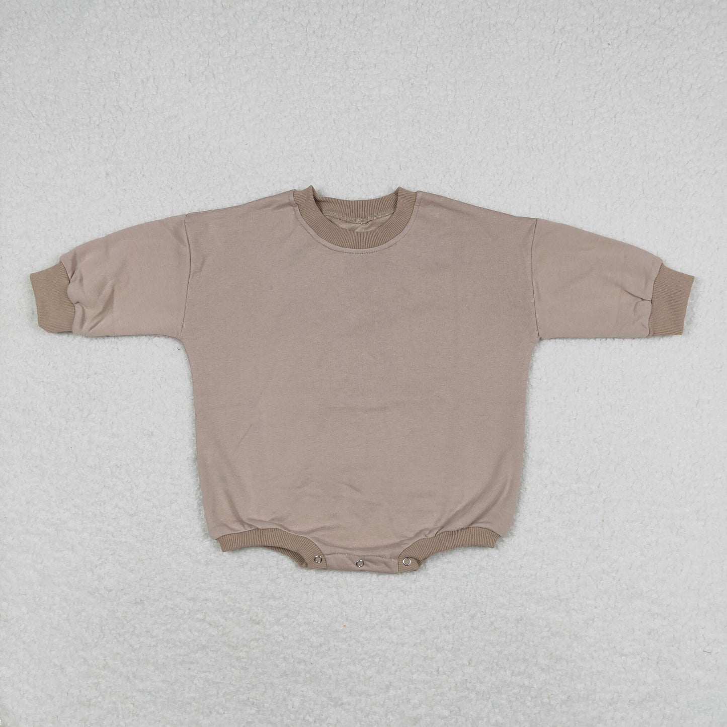 khaki long sleeve sweater romper LR0929