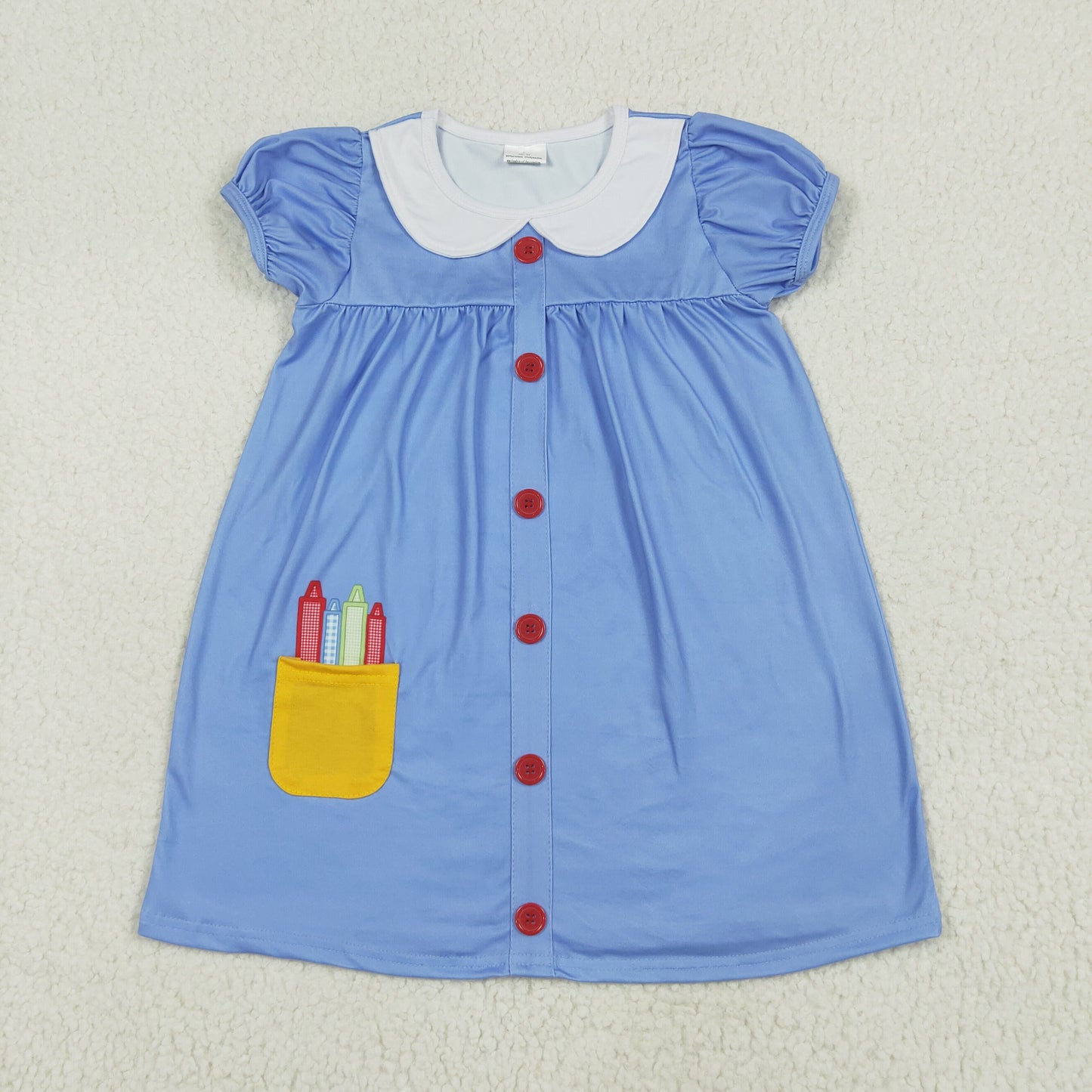 Back to school pencil design girls dress