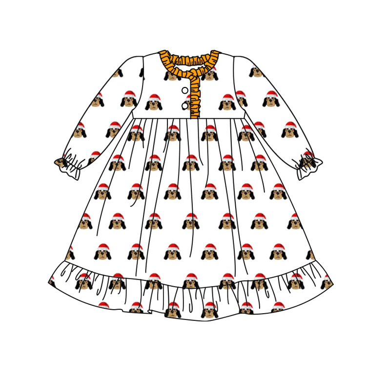 toddle girls long sleeve college team dress