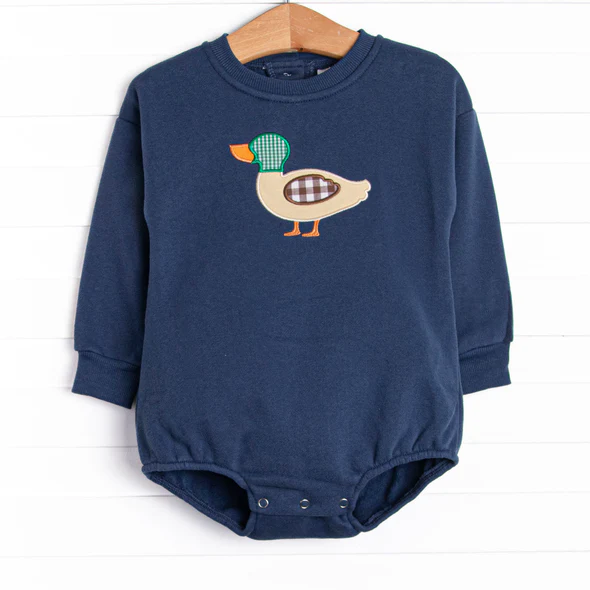 Toddle kids mallard duck long sleeve romper