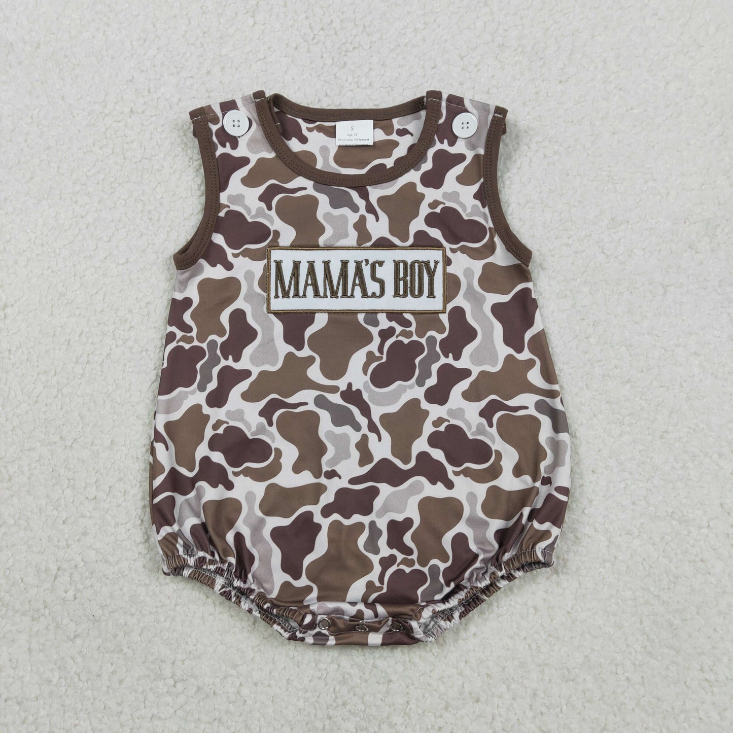 Daddys buddy camo embroidery top matching shorts boys summer outfit